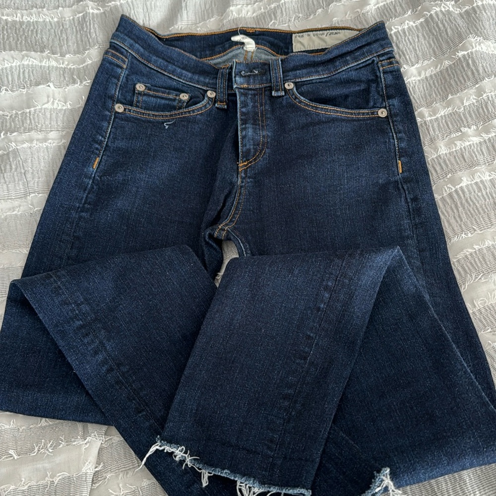RAG AND BONE HIGH RISE SKINNY JEANS COLOR HERITAGE